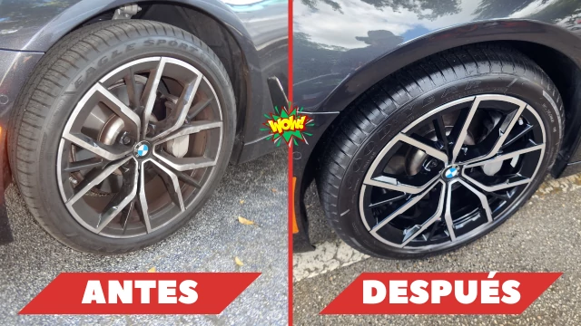 Tire wheel clean
